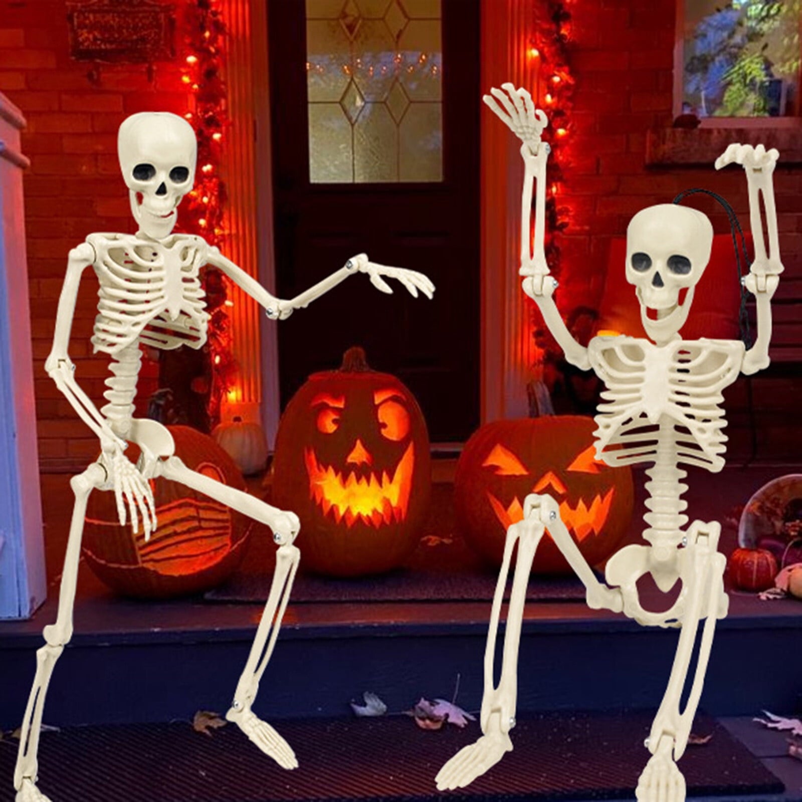 amlbb Halloween Decoration Halloween Skeleton Horror Decorations Simulation Animals Skeleton Ornaments Bar Decoration Frogs Skeleton on Clearance