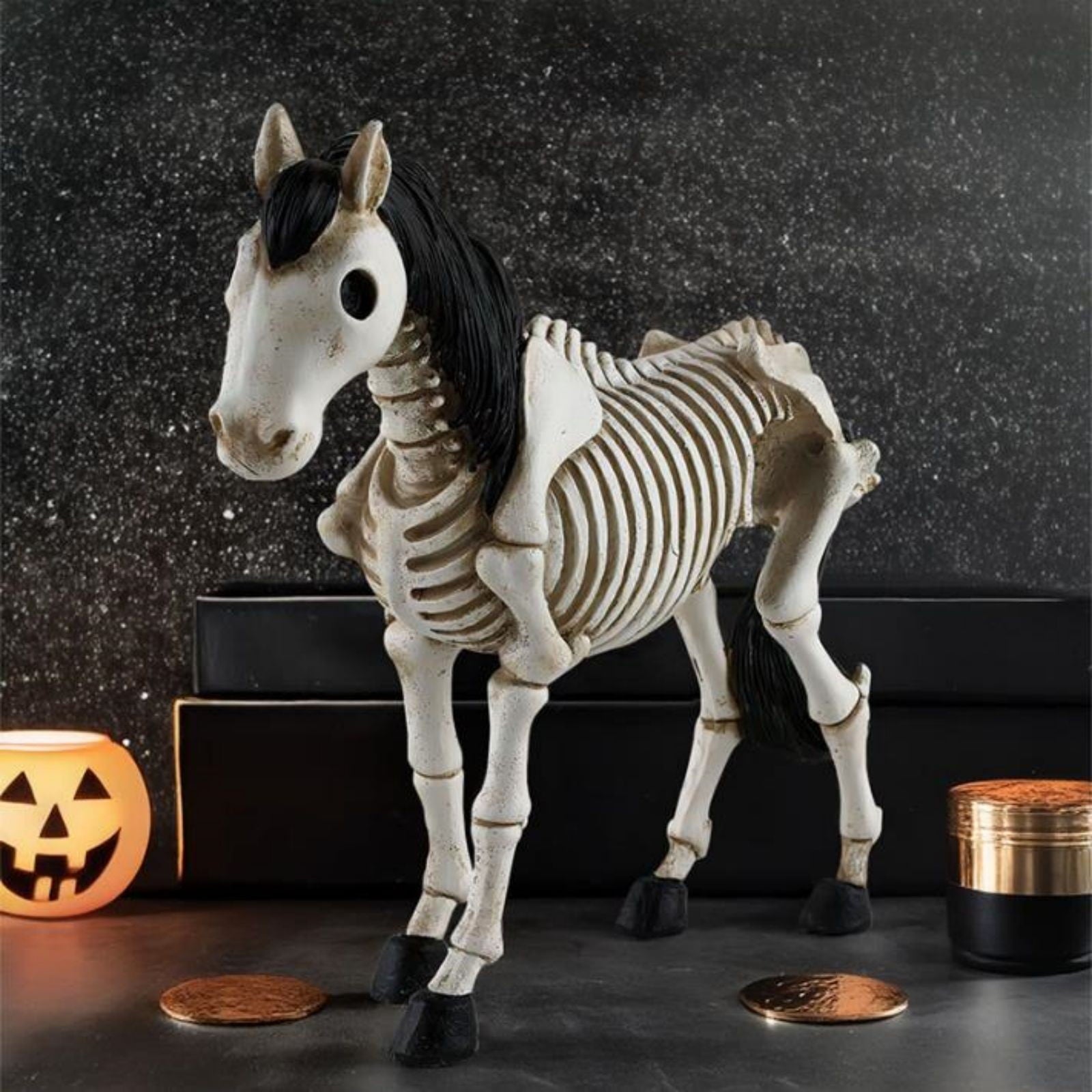 amlbb Halloween Decoration Halloween Skeleton Horror Decorations Simulation Animals Skeleton Ornaments Bar Decoration Frogs Skeleton on Clearance
