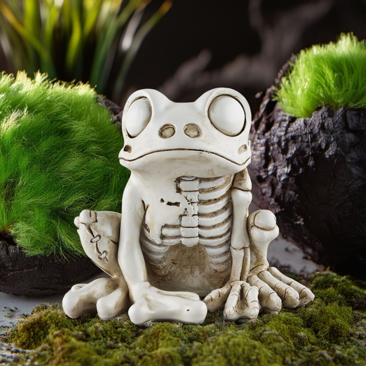 amlbb Halloween Decoration Halloween Skeleton Horror Decorations Simulation Animals Skeleton Ornaments Bar Decoration Frogs Skeleton on Clearance