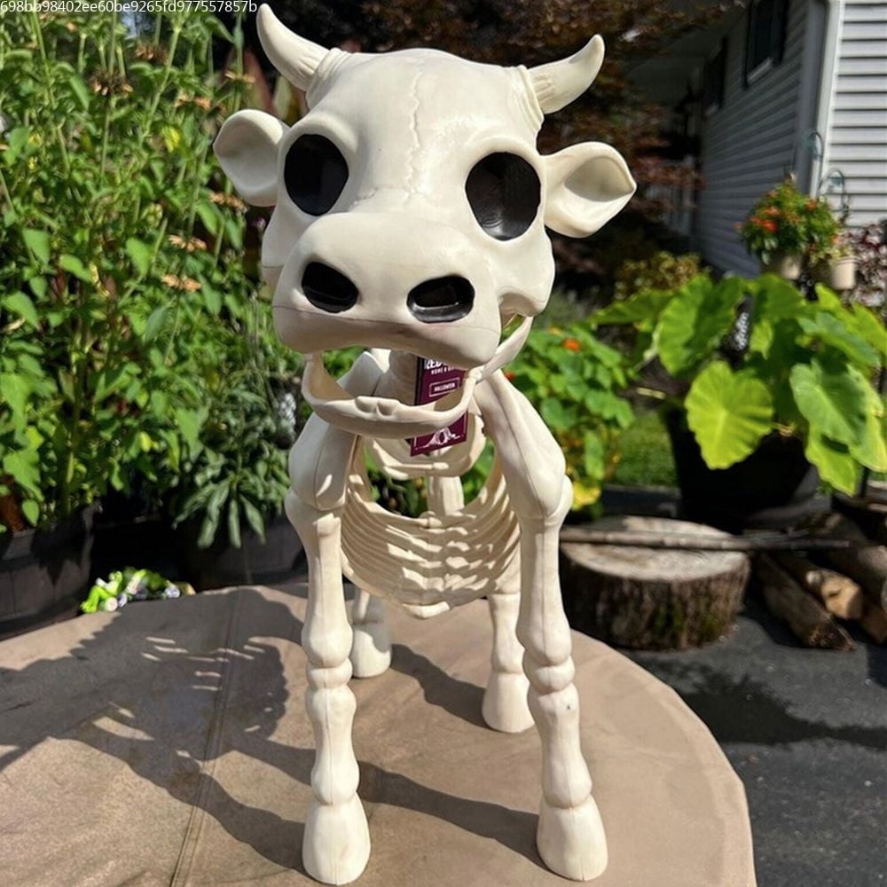 amlbb Halloween Decoration Halloween Skeleton Horror Decorations Simulation Animals Skeleton Ornaments Bar Decoration Frogs Skeleton on Clearance