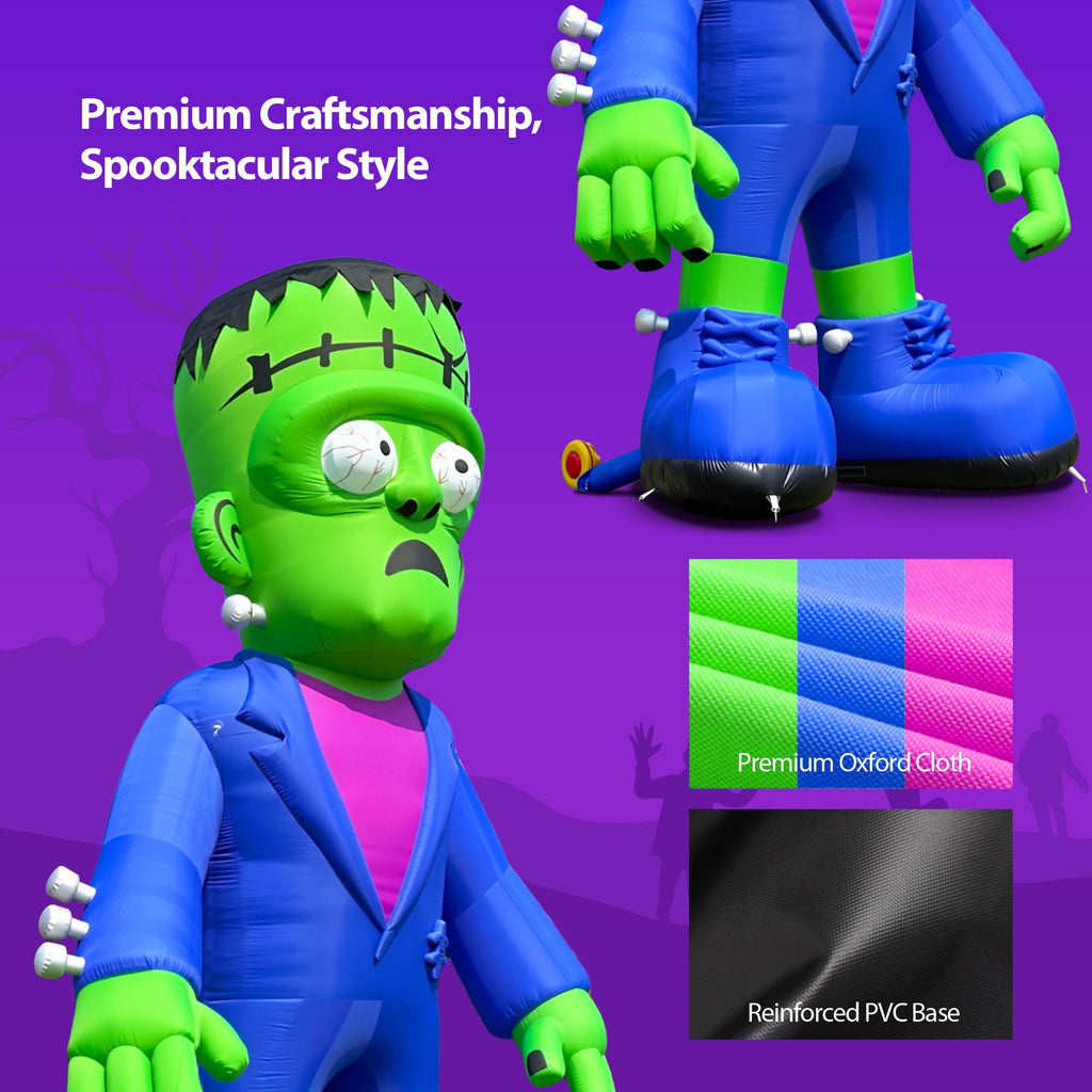 Wellcomer 20ft Giant Inflatable Frankenstein with Blower - Halloween Outdoor Decor