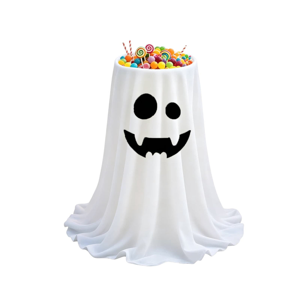 Halloween Ghost Candy Bowl With LED Lights, Remote Control Light Up Treat Holder Animated Candy Container, Color Changing Halloween Decoration for Porch Trunk Or Treat Parties Entryway Display