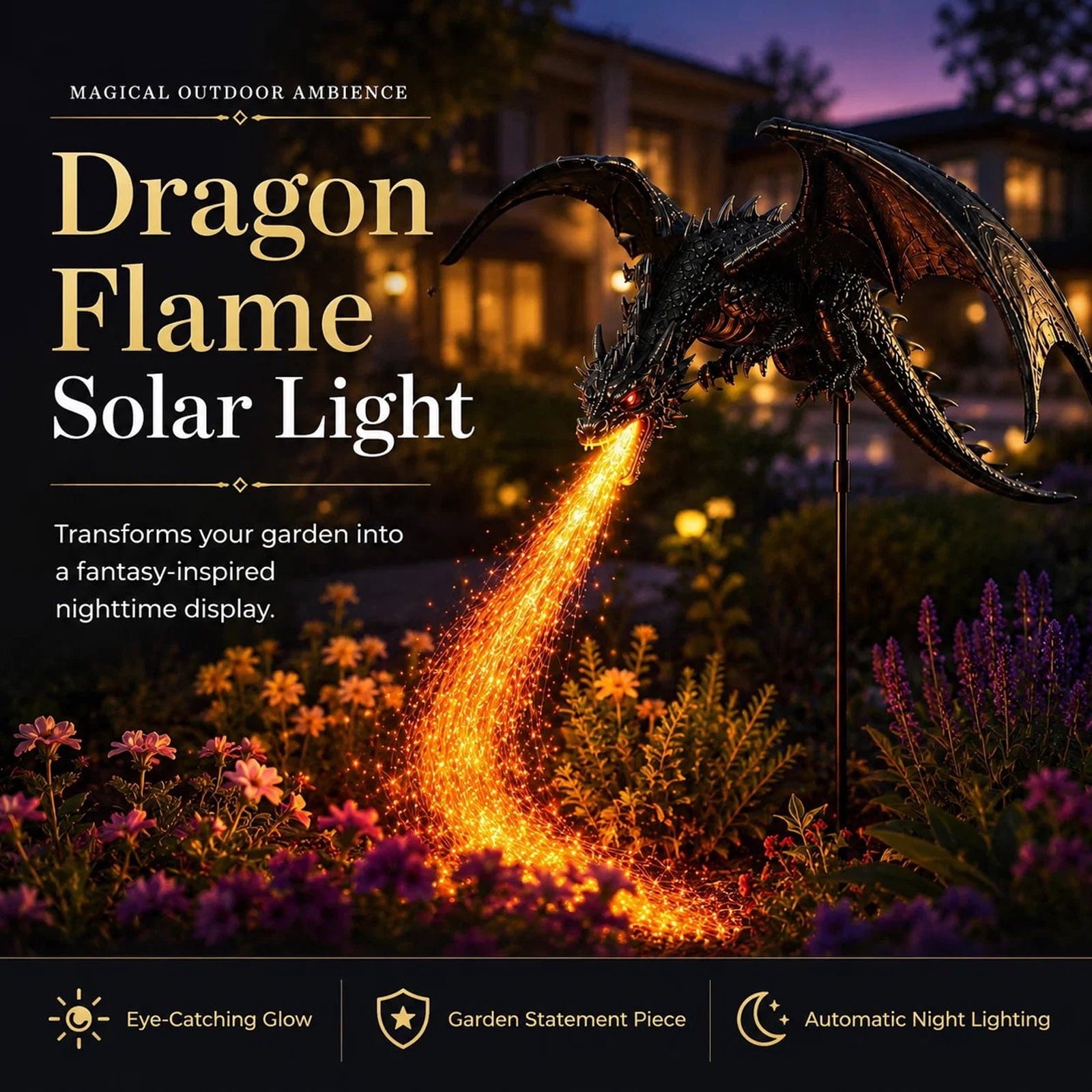 Clearance! Highland Cow Solar Garden Light, 18in Garden Statue with LED Glow, Waterproof Outdoor Yard Decor Stake, Resin Lawn Pathway Light for Backyard Patio Porch Halloween Gift