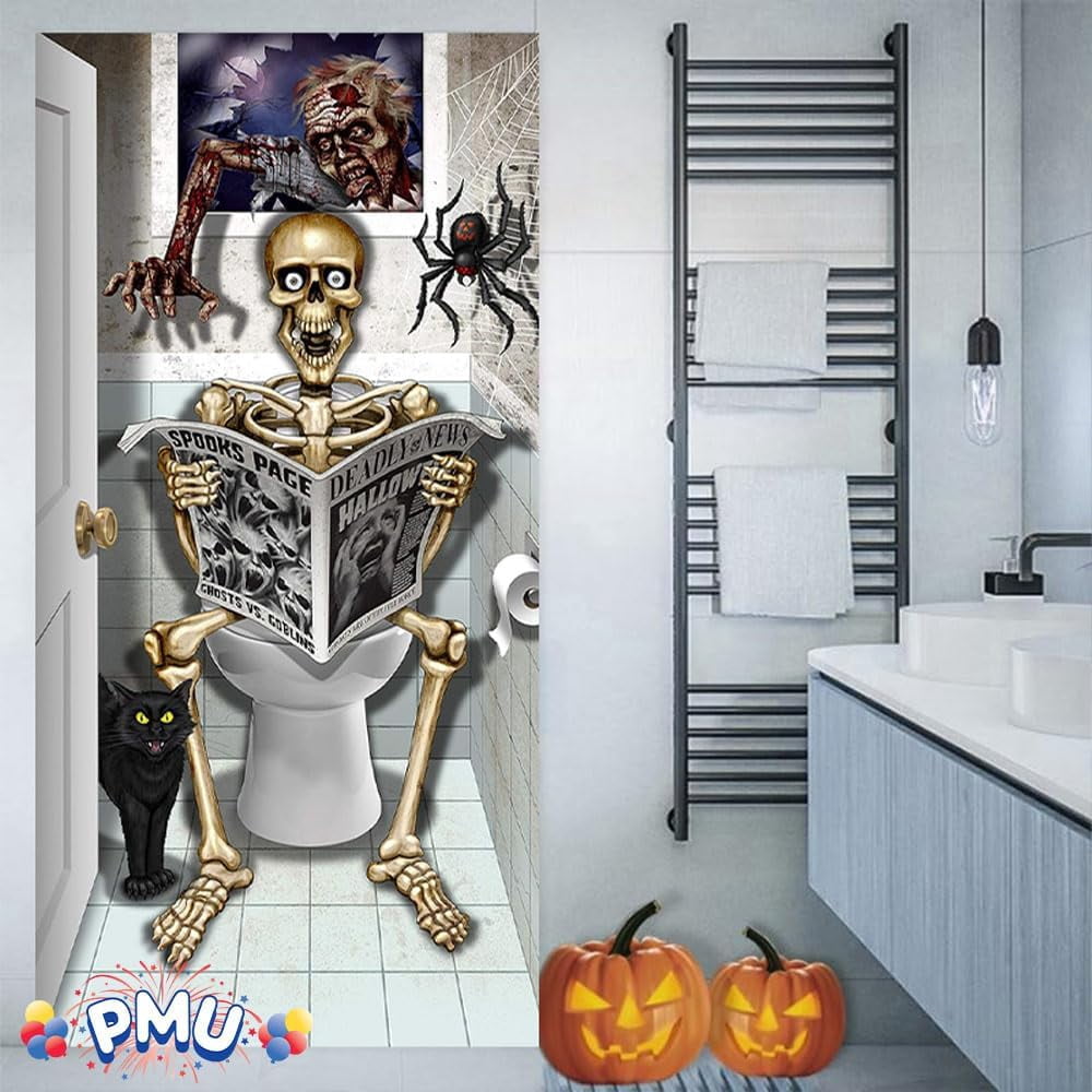 PMU Halloween Microwave Door Decoration 12in x 24in (1/pkg) Pkg/1