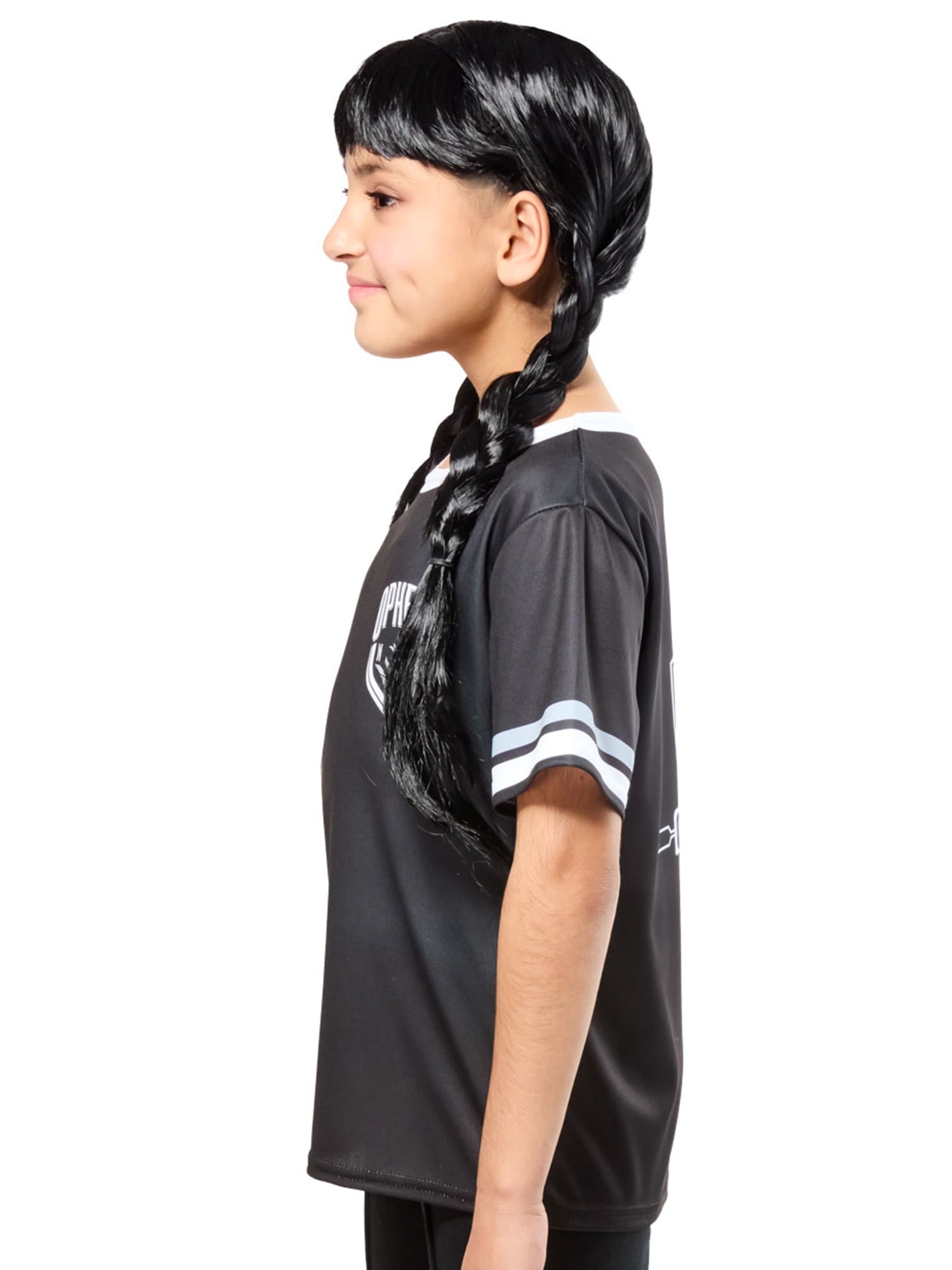 Wednesday Ophelia Hall Black Camp Outcast Costume Top for Kids by Rubies, Girls Medium