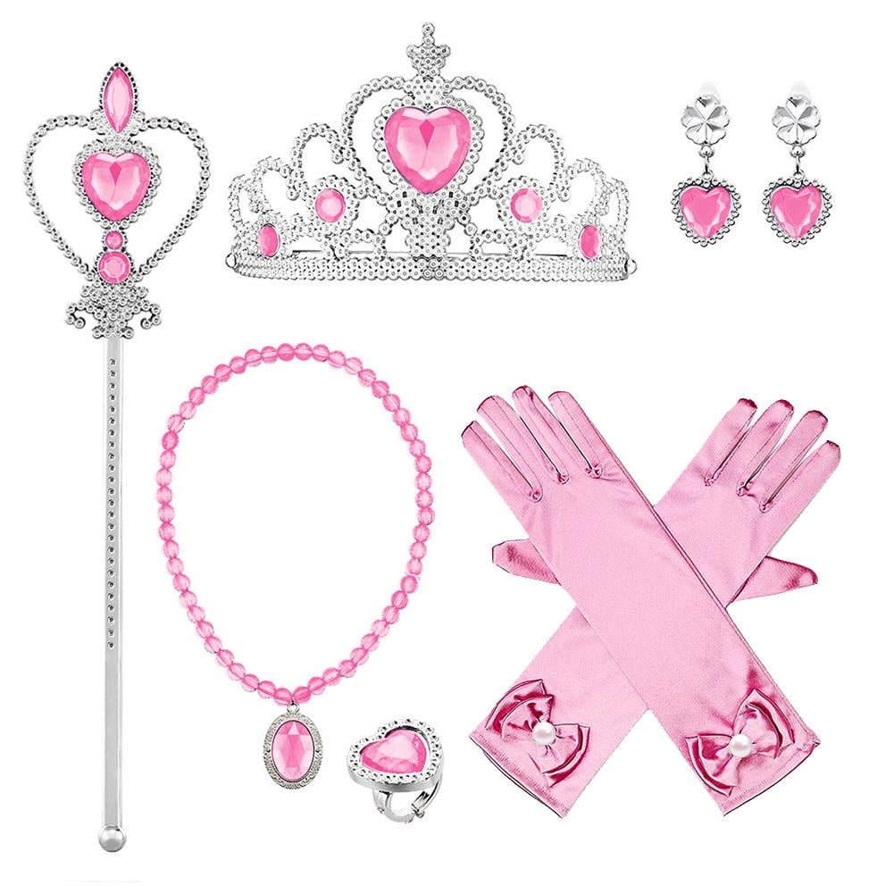 IBTOM CASTLE Little Girls Princess Halloween Cosplay Outfits for Kids Party Fancy Dress up Long Evening Gown 4-5 Years Cinderella Blue