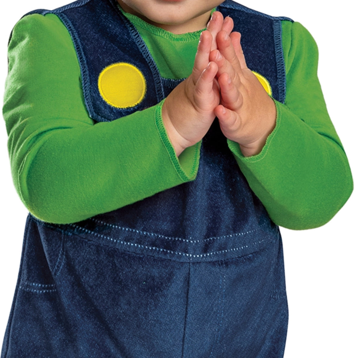 Nintendo Super Mario Bros. Luigi Halloween Costume for Children, Infants Size 6-12M, by Disguise