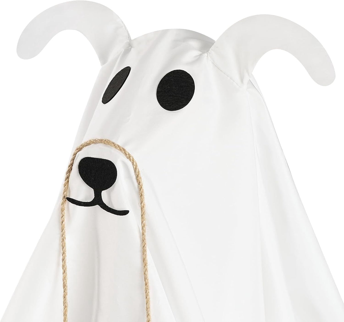 Halloween Decorations, 2 Pack 2.3 FT Light-Up Spooky Ghost Dog with 2 Sign | Halloween Ghost Dog Decorations Outdoor, Halloween Decorations Indoor, Remote Control Ghost Decor for Porch Yard Lawn Home