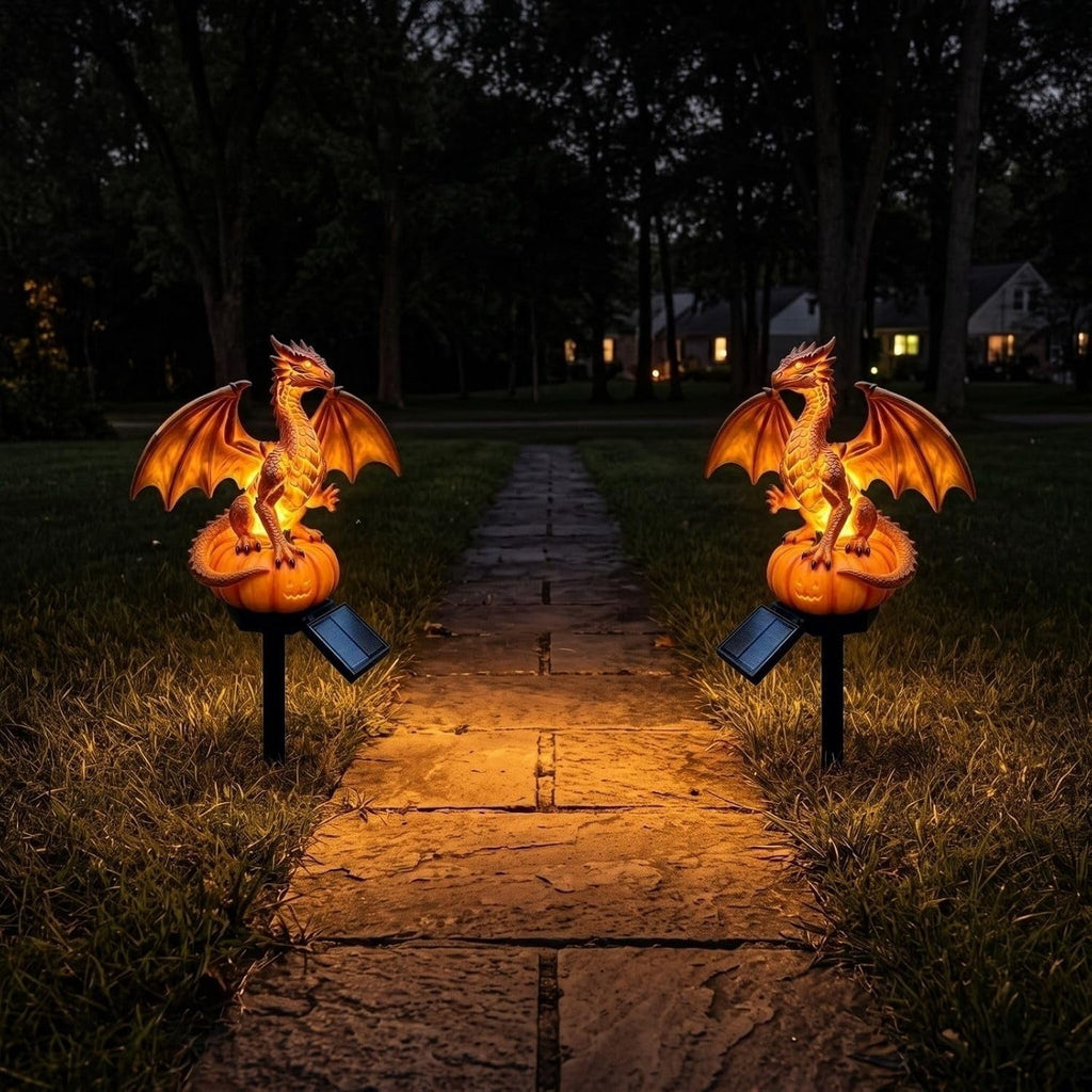 Clearance! Highland Cow Solar Garden Light, 18in Garden Statue with LED Glow, Waterproof Outdoor Yard Decor Stake, Resin Lawn Pathway Light for Backyard Patio Porch Halloween Gift