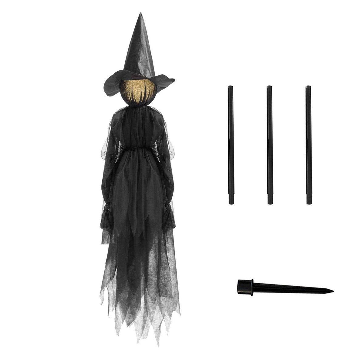 Under $5! Saving! XGFHYJEH Halloween Witch Decorations Outdoor, Light Up Holding Hands Screaming Witches Sound-Activated Sensor with Stakes, Halloween Party Props Scary Decor for Yard Garden