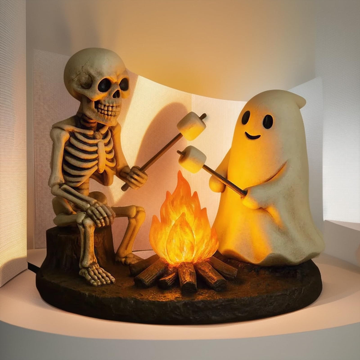 Clearance Halloween Ghost Bubble Bath Lamp, Cute Bathtub Ghost Night Lights for Halloween Decor, Reading Books Nightlight, Halloween Decorations for Indoor Readers & Book Lover Desk Home Party Gifts