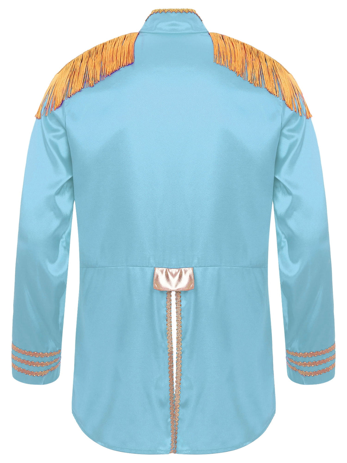 Eandarui Men's Halloween SGT Sergeant Pepper Costume Jacket Fancy Dress Hippie Music Star 1960s Shirt Red M