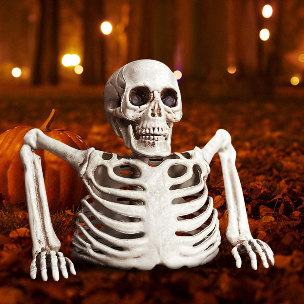 Halloween Skeleton Snake Prop Realistic Scary Serpent Decorative Ornament, Spooky Scene Setup Skeleton Decor Haunted House Party Prop, Home Shop Display Halloween Skeleton Holiday Ornament Gift