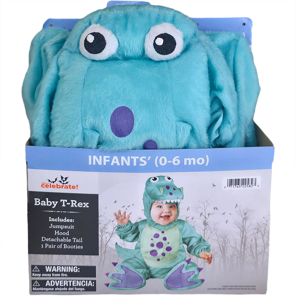 Baby T-Rex Halloween Costume for Infant, Size 0-6M, by Way to Celebrate