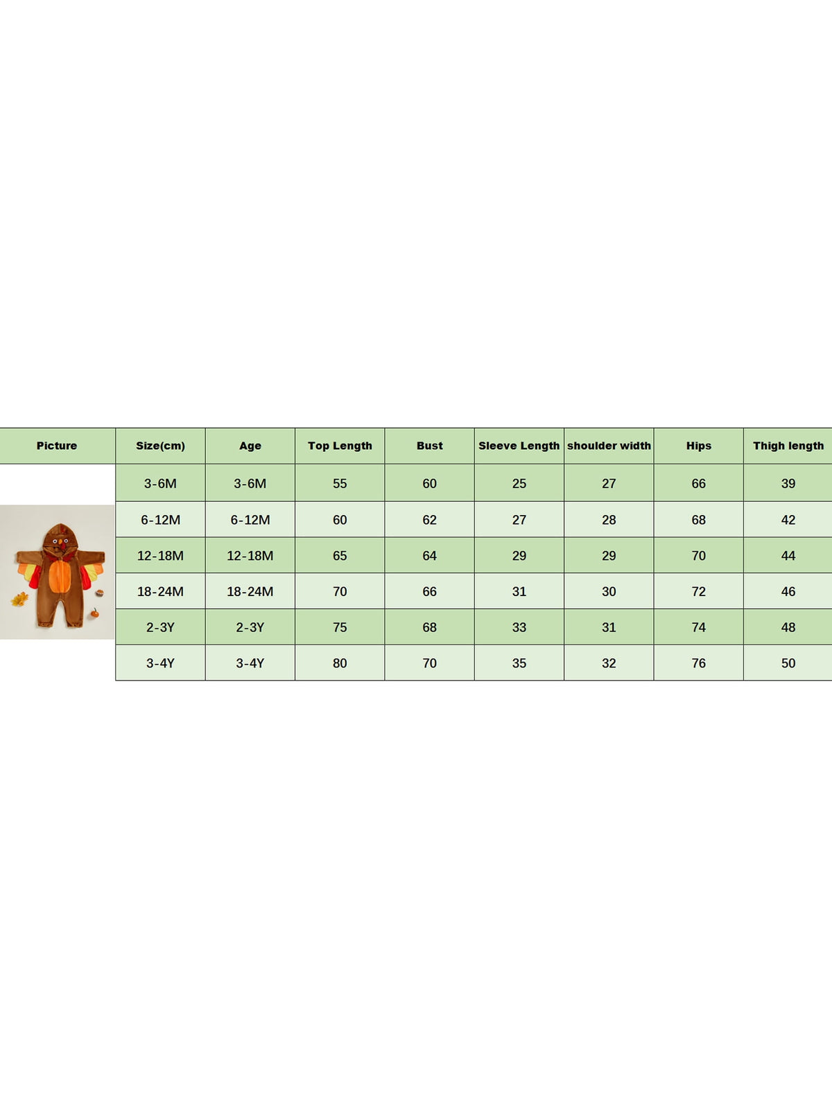 RUINIXCW Toddler Baby Girl Boy Thanksgiving Turkey Costume Kids Halloween Animal Costume Infant Baby Boy Girl Fall Winter Clothes Warm Flannel Romper Long Sleeve Hooded Zip Up Jumpsuit