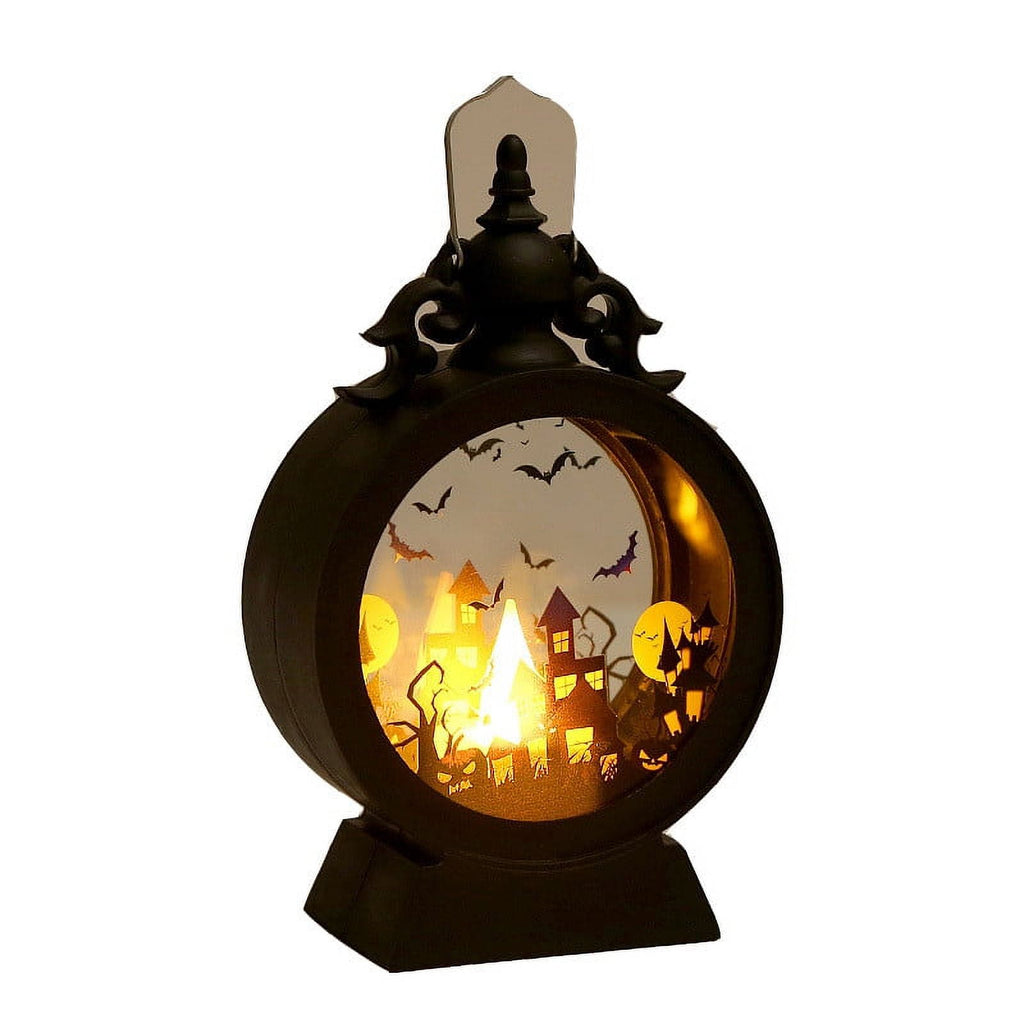 ESULOMP Flameless Candles Brown Halloween Decorations Haipeixinli