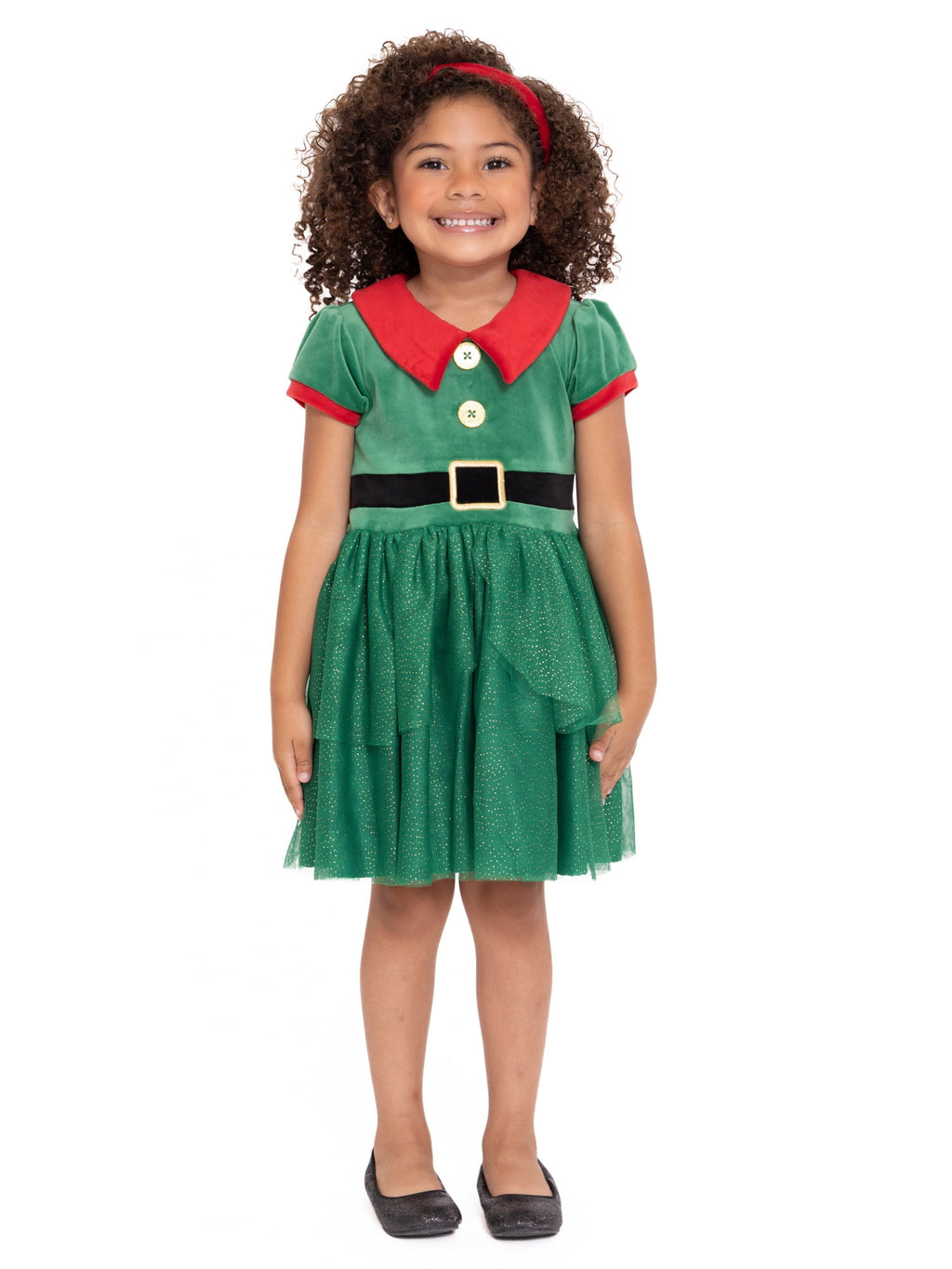 Toddler Girl Elf Velour Cosplay Dress, Sizes 12M-5T