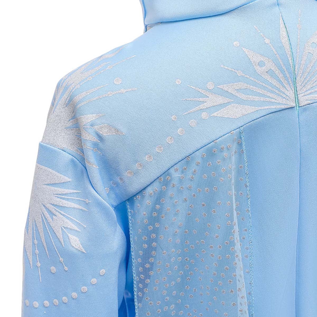 HAWEE Princess Dress Costume for Girls Blue Sequined Ball Gown Snow Queen Cosplay Dress