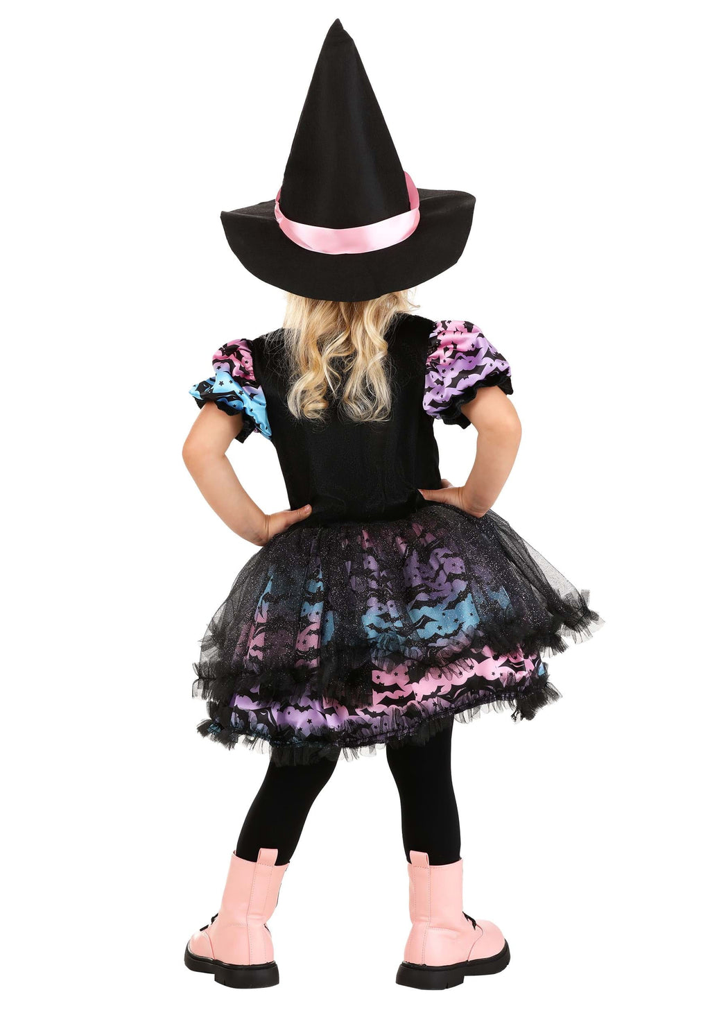 Girl's Pastel Tutu Toddler Witch Costume