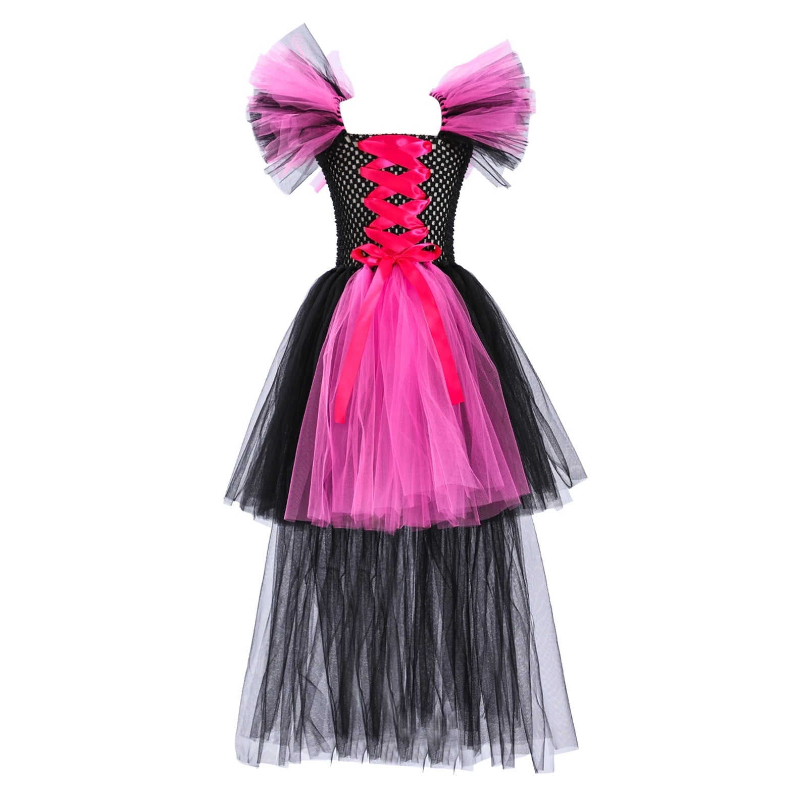 HNMKIU Halloween for Girls Toddler Kids Baby Girls Magnificent Witch Halloween Black Gown Fancy Dress Up Cosplay Party Tutu Dress Dresses E - 18-24 Months