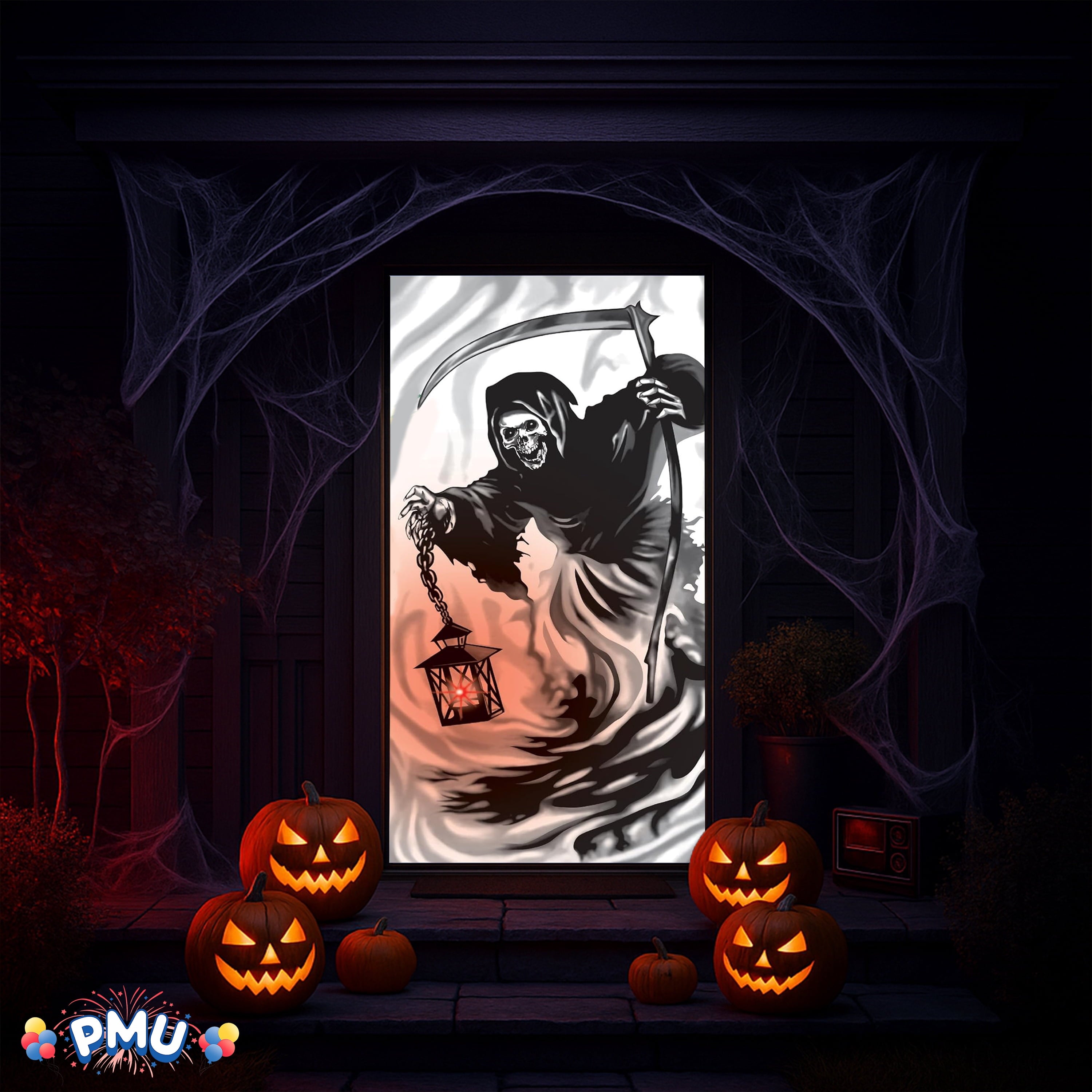 PMU Halloween Microwave Door Decoration 12in x 24in (1/pkg) Pkg/1