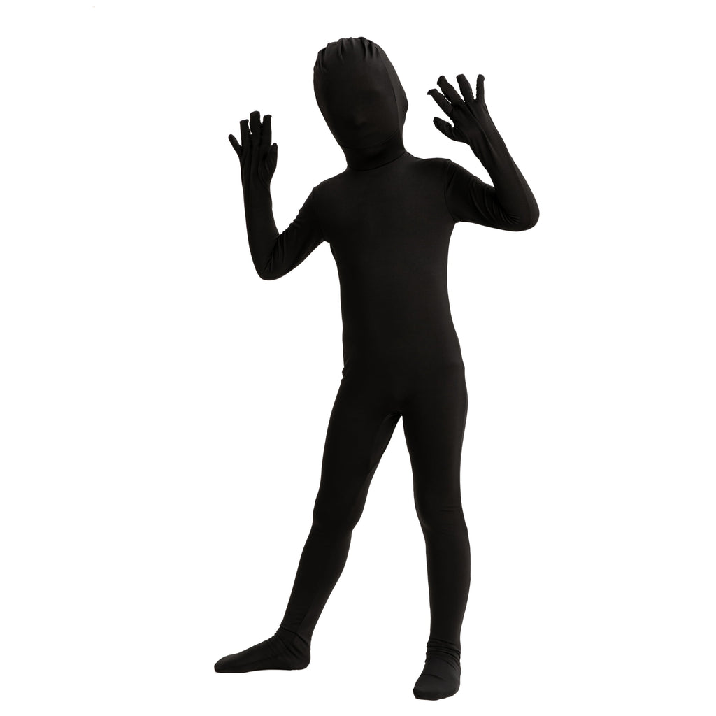 Joyfy Scary Halloween Costume for Kids, Slenderman Skin Bodysuit Skinsuit for Boys Girls Halloween Dress up Party Age up to 12 Years