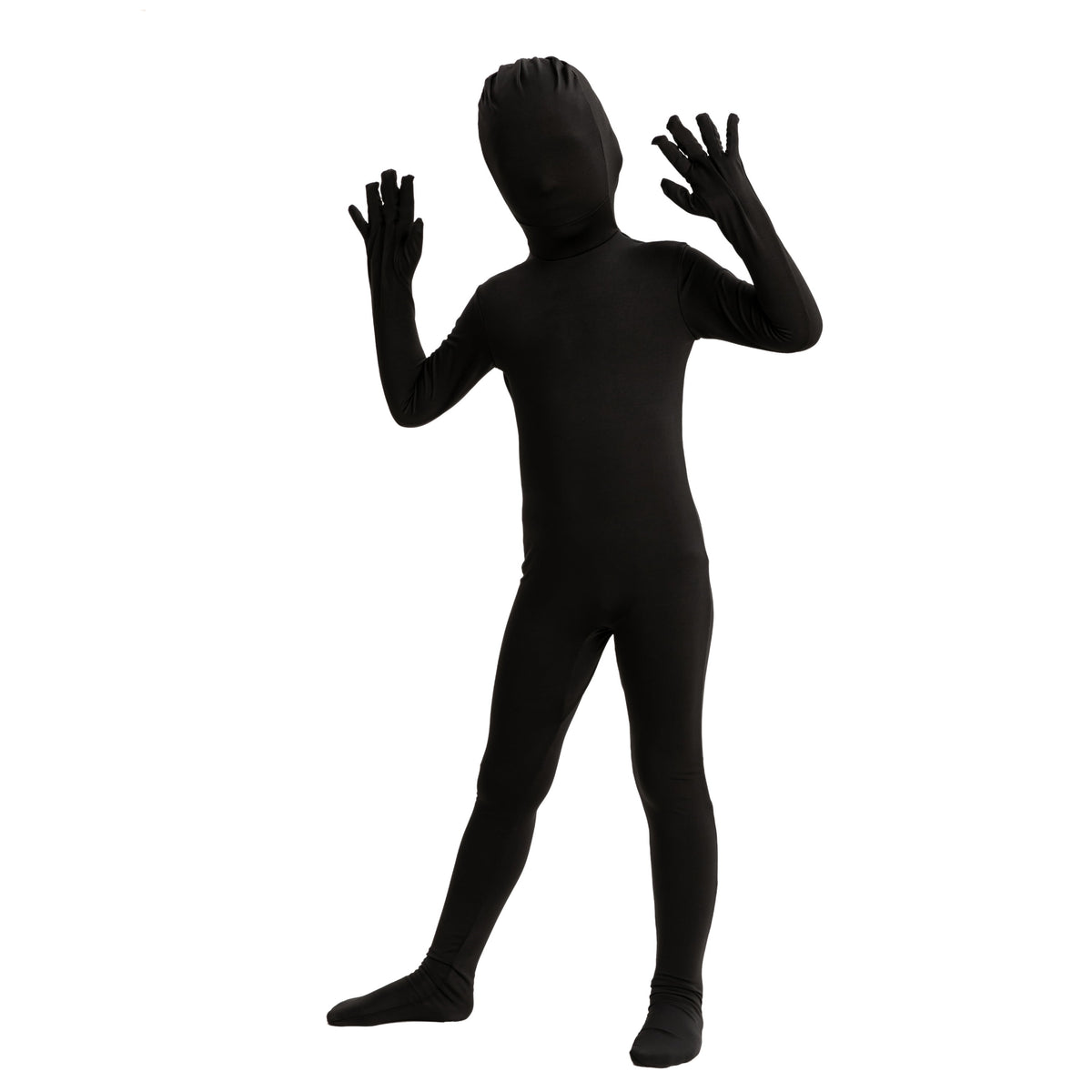 Joyfy Scary Halloween Costume for Kids, Slenderman Skin Bodysuit Skinsuit for Boys Girls Halloween Dress up Party Age up to 12 Years