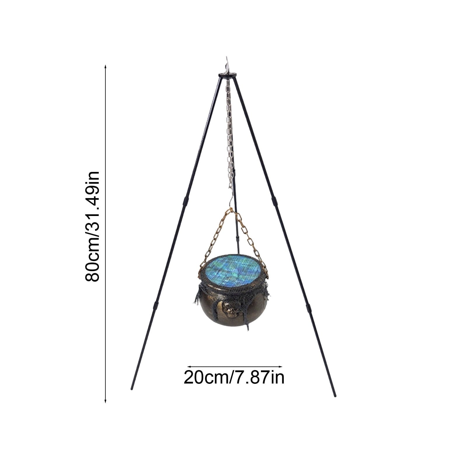 Muecwrye Halloween Decorations Outdoor, Halloween Clearance! Halloween Witches Cauldron with Lights, DIY Bubbling Cauldron Set Decor for Home Porch Outside, Halloween Party Supplies( Without Tripod)