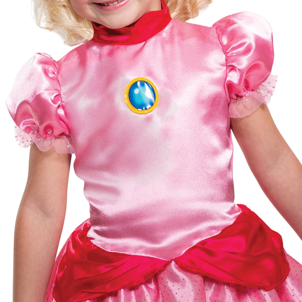 Nintendo Super Mario Bros. Princess Peach Halloween Costume for Children, Toddlers Size 3T-4T, by Disguise