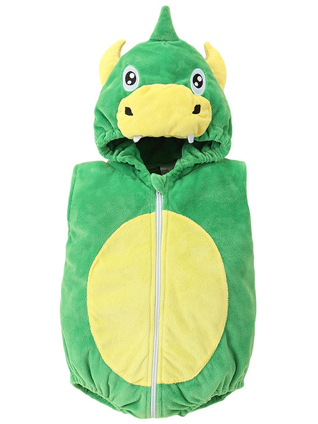 WIBACKER 0-24M Baby Boy Dinosaur Costume for Themed Parties and Halloween, Flannel Hooded Outfit Suit