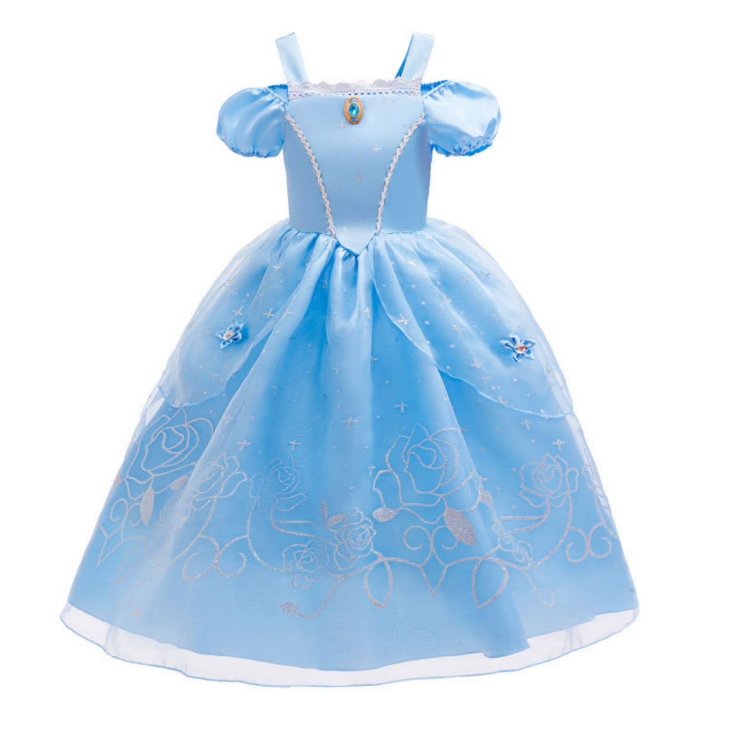 LOEL Girls Princess Dress Fairy Pink Dress Christmas Birthday Dress Up