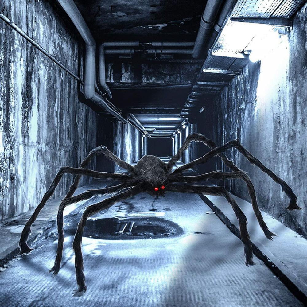Realistic Hairy Giant Spider, Real Large Spiders for Halloween Outdoor Decoration House Prank Prop