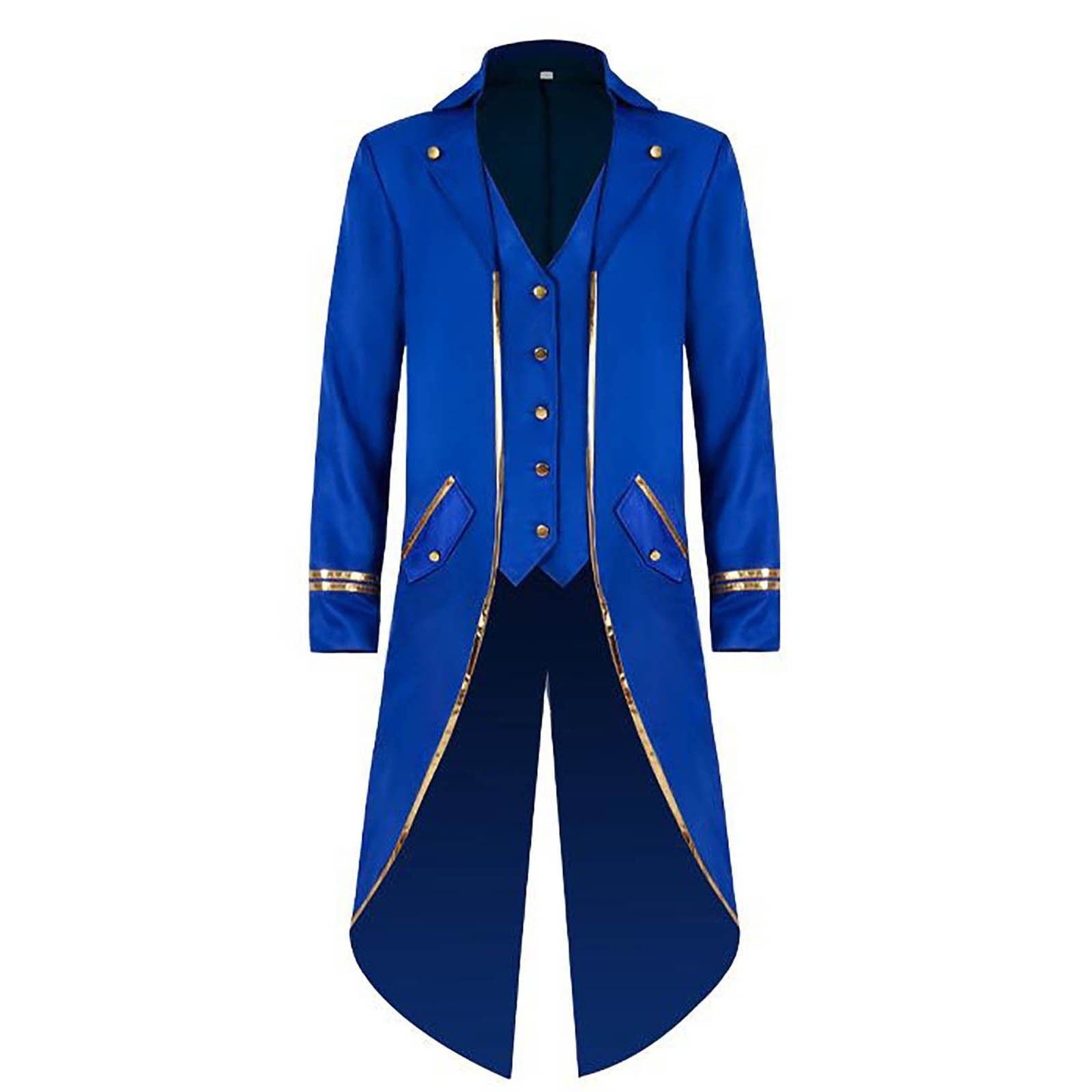 Men Clearance LYXSSBYX Mens Jackets Fall Fashion Halloween Men's Costume Men's Mid Length Retro Tuxedo Costume