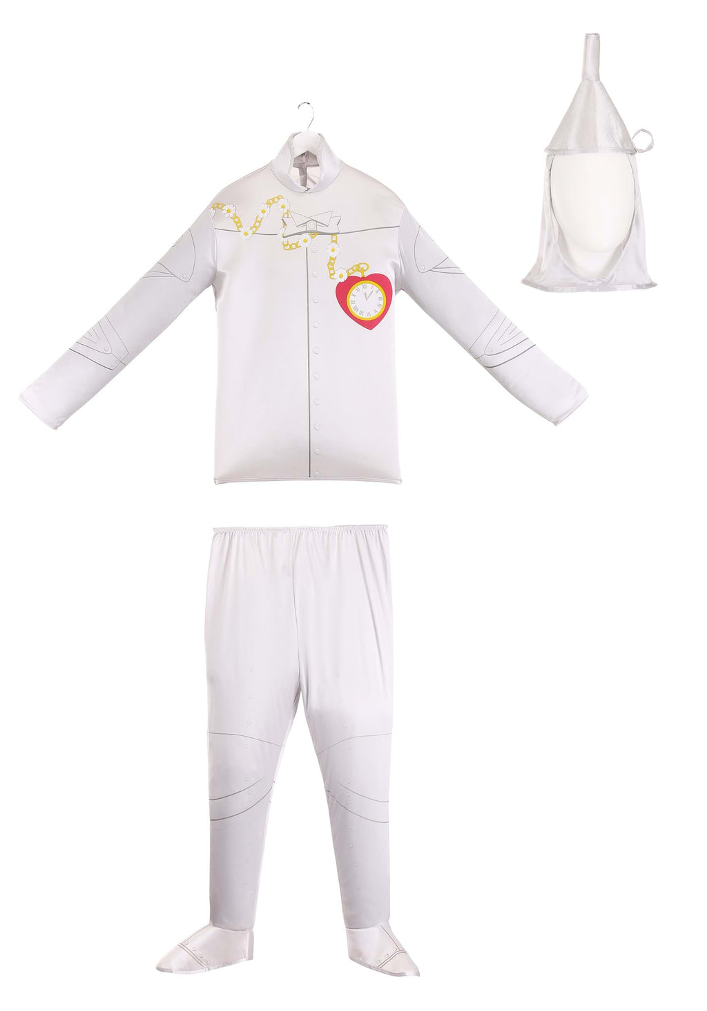 The Wizard of Oz Tinman Men's Halloween Fancy-Dress Costume for Adult, 44