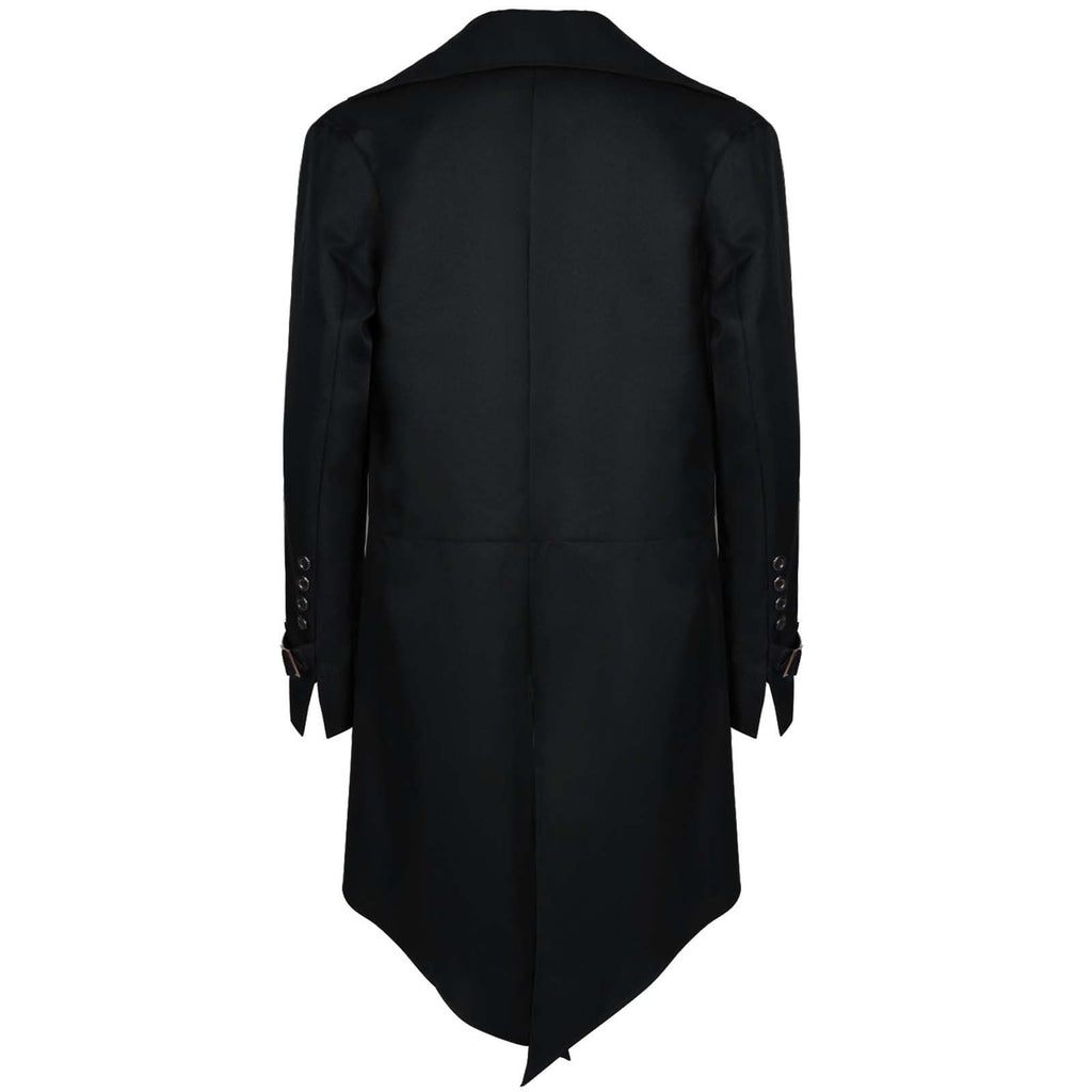 QATAINLAV Men's Vintage Steampunk Gothic Victorian Jacket Medieval Renaissance Pirate Frock Coat Formal Tuxedo Halloween Costumes Birthday Gifts Coffee S