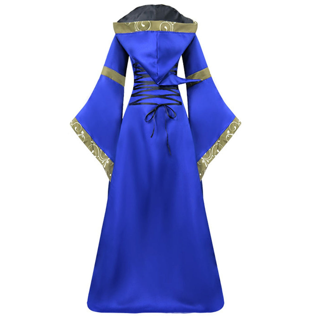LYXSSBYX Womens Long Sleeve Dresses Clearance Renaissance Dress Medieval Costume Women Festival Costumes Midevil Gothic Gown