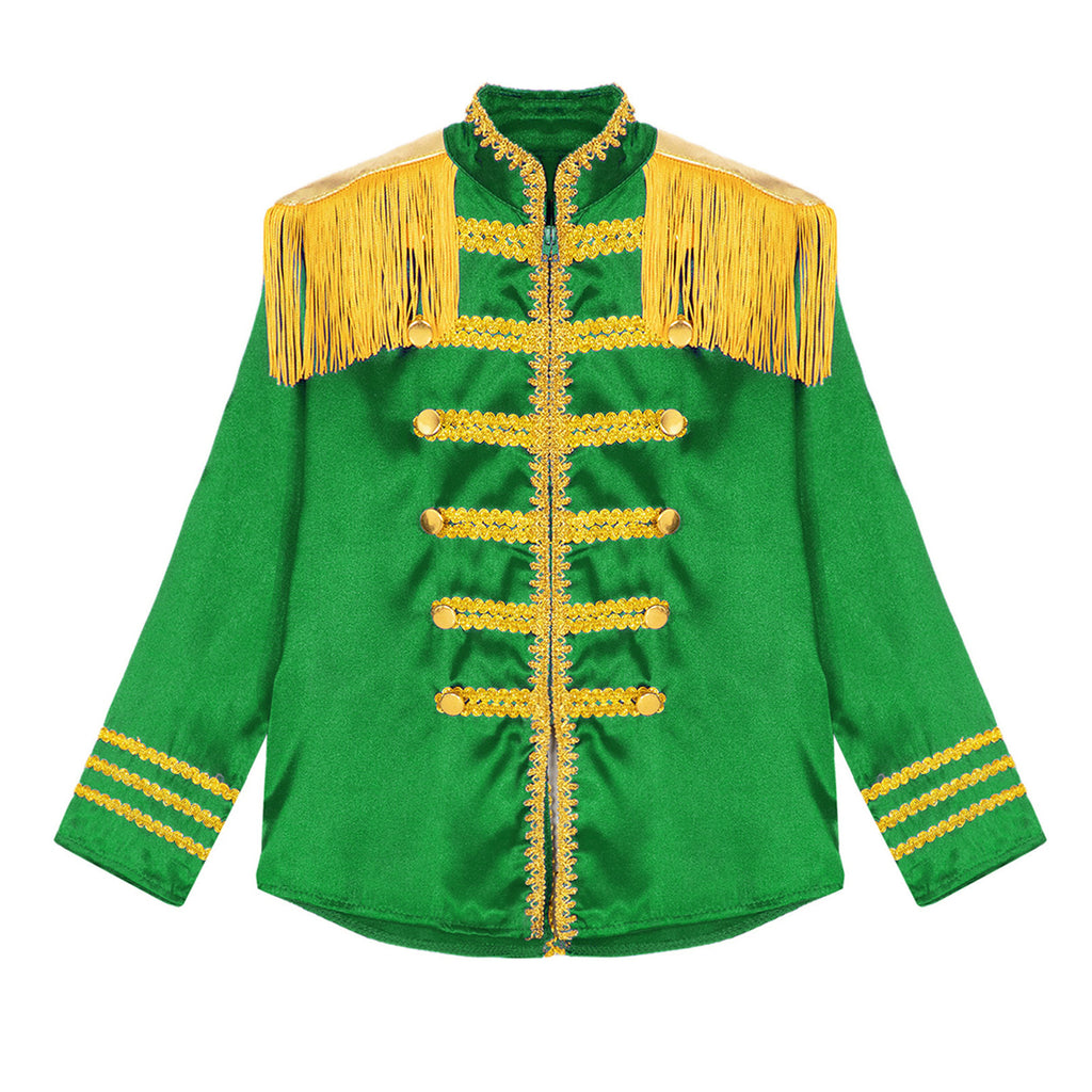 iiniim Kids Boys 1960s British Pop-Star Shirt Long Sleeve 60s Rock Band Musician Zipper Jacket Royal Blue 6
