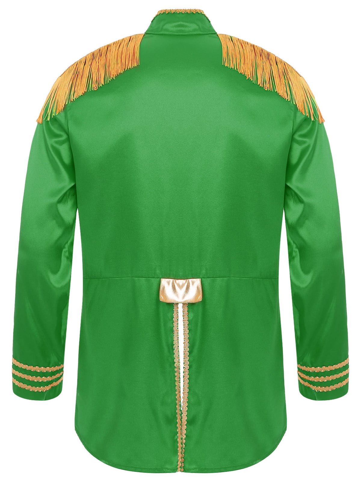 Eandarui Men's Halloween SGT Sergeant Pepper Costume Jacket Fancy Dress Hippie Music Star 1960s Shirt Red M
