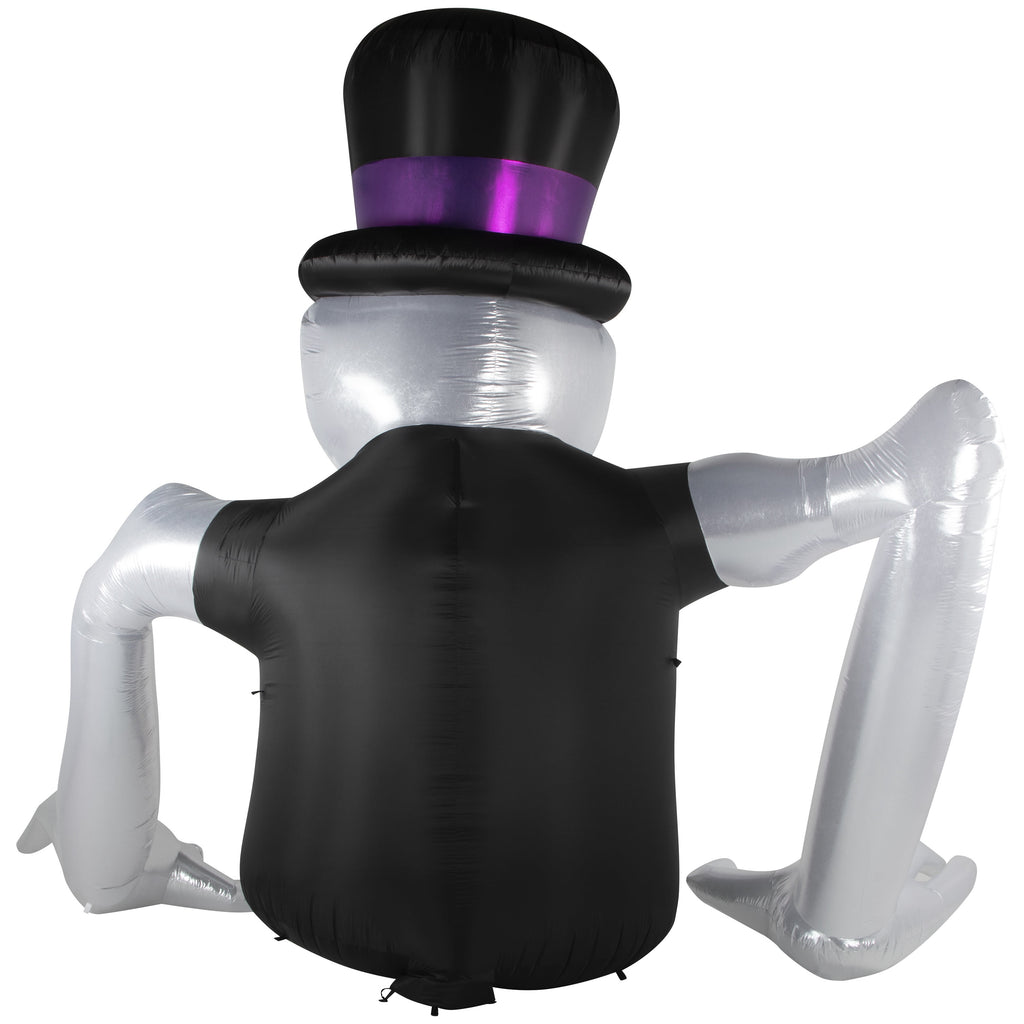 Airblown Halloween Light-Lightshow Mixed Media-Grave Crawler-Skeleton w/Top Hat-Colossal