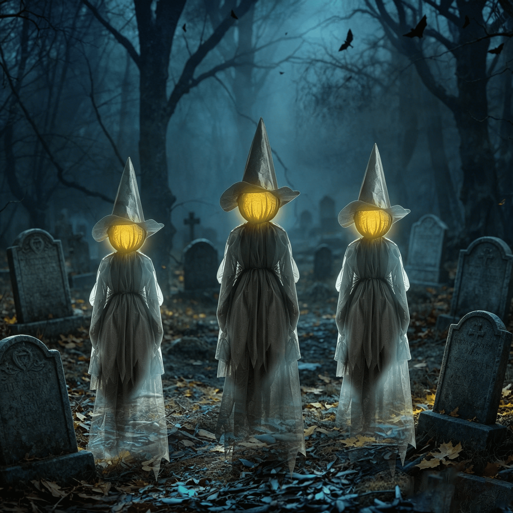 3PCS Halloween Holding Hands Screaming Witches Sound Decorations,Large Light Up Holding Hands Screaming Witches Decor for Home Outside Yard Lawn Garden Party Decoraciones