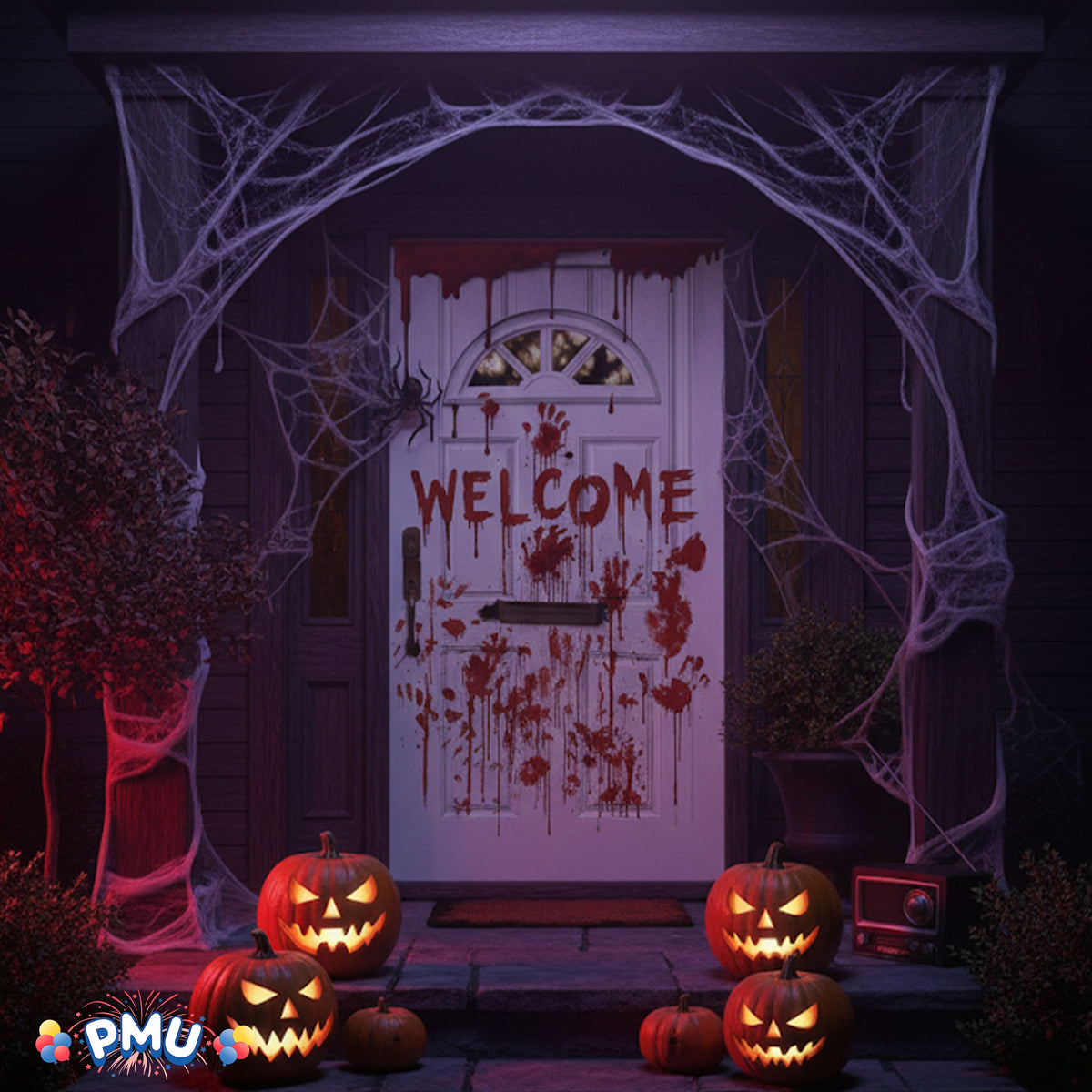 PMU Halloween Microwave Door Decoration 12in x 24in (1/pkg) Pkg/1