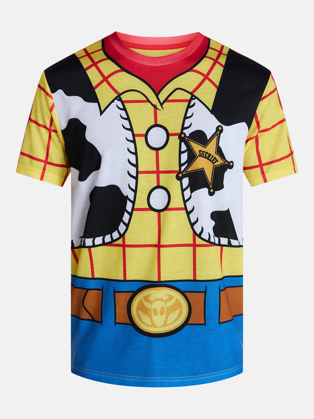 Toy Story Men’s Woody Cosplay Graphic Tee and Beanie Set, 2 Piece, Sizes XS-3XL