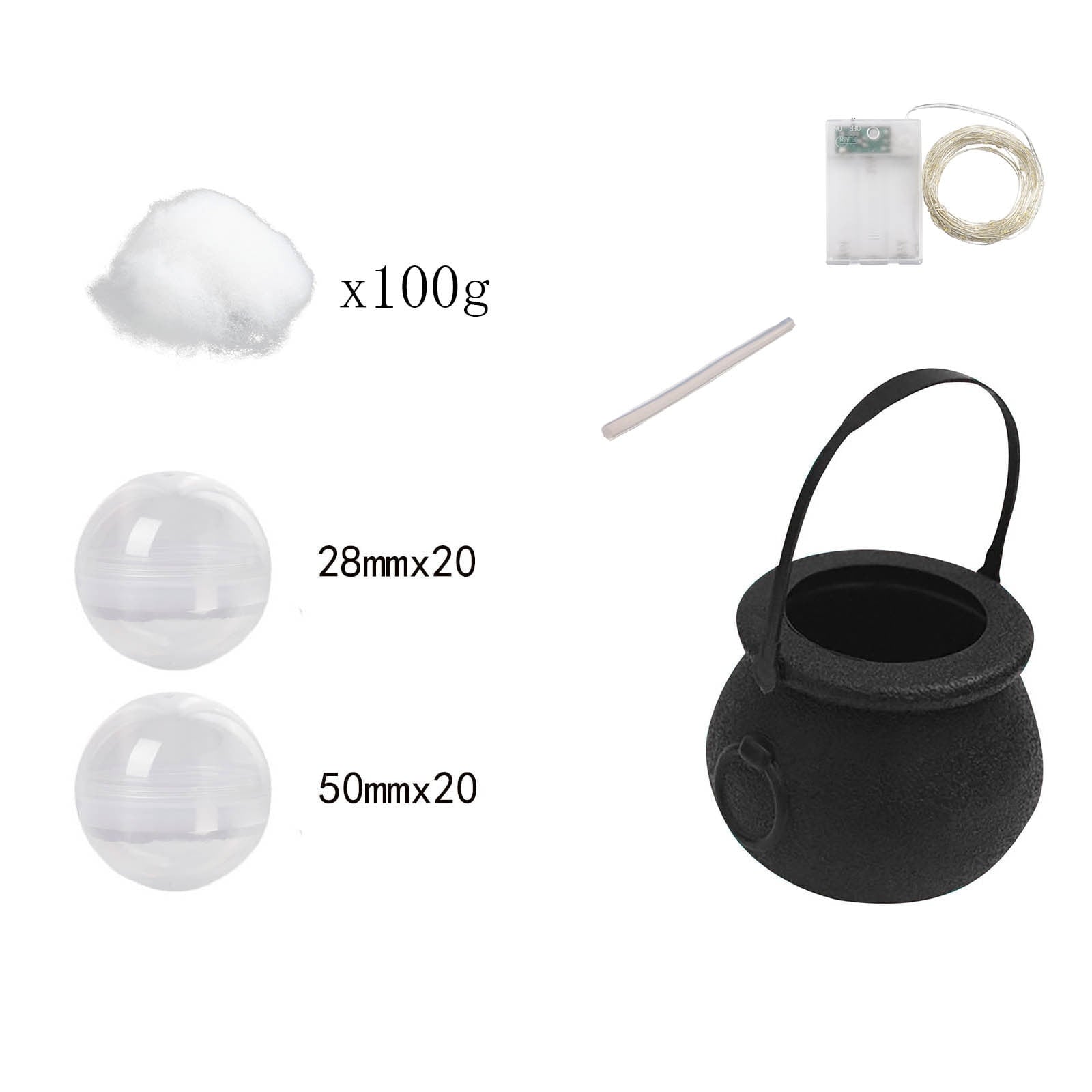 Muecwrye Halloween Decorations Outdoor, Halloween Clearance! Halloween Witches Cauldron with Lights, DIY Bubbling Cauldron Set Decor for Home Porch Outside, Halloween Party Supplies( Without Tripod)