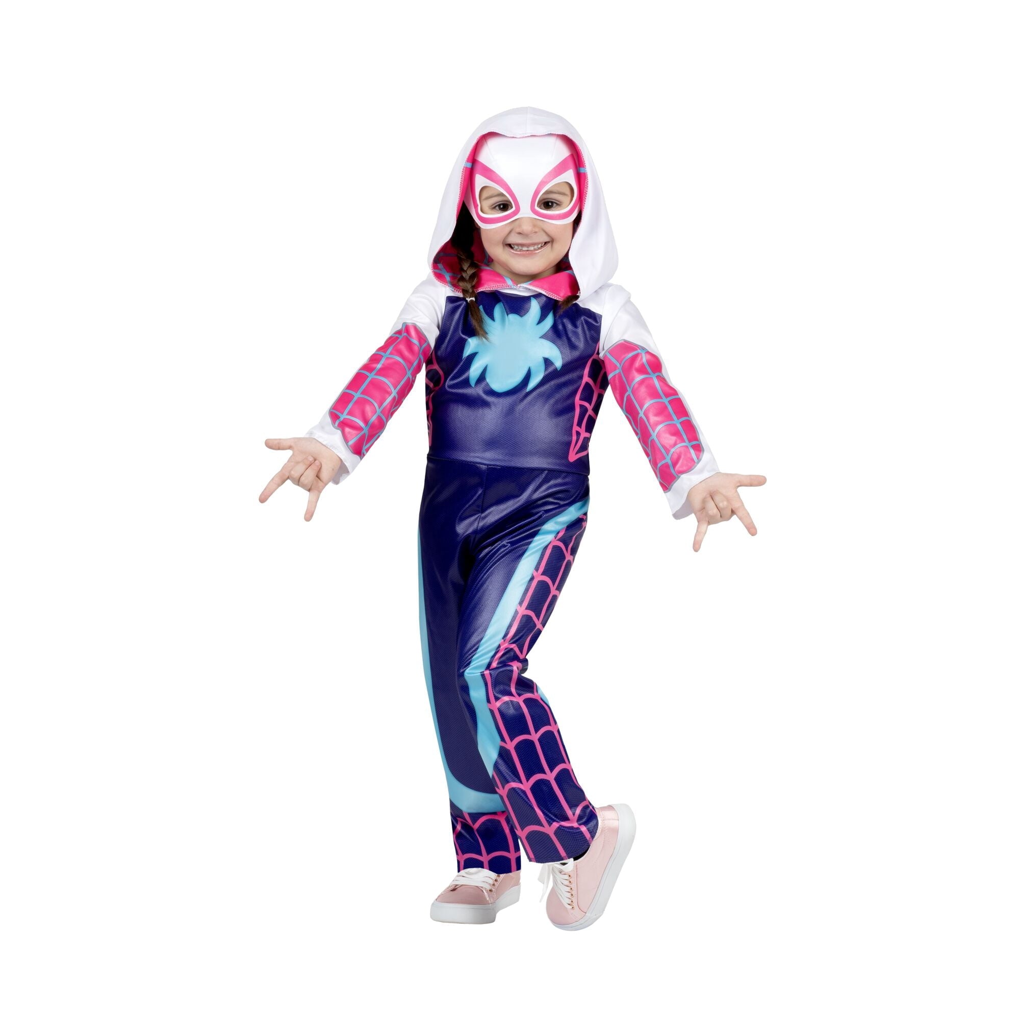 Marvel's Ghost Spider Halloween Costume for Toddler, Size 3-4T, by Jazwares