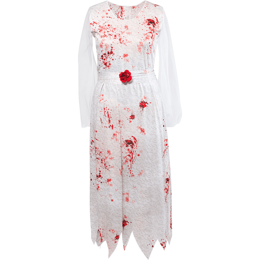 Ghost Bride Halloween Costume for Adults, Women's Size L (12/14), by Way to Celebrate