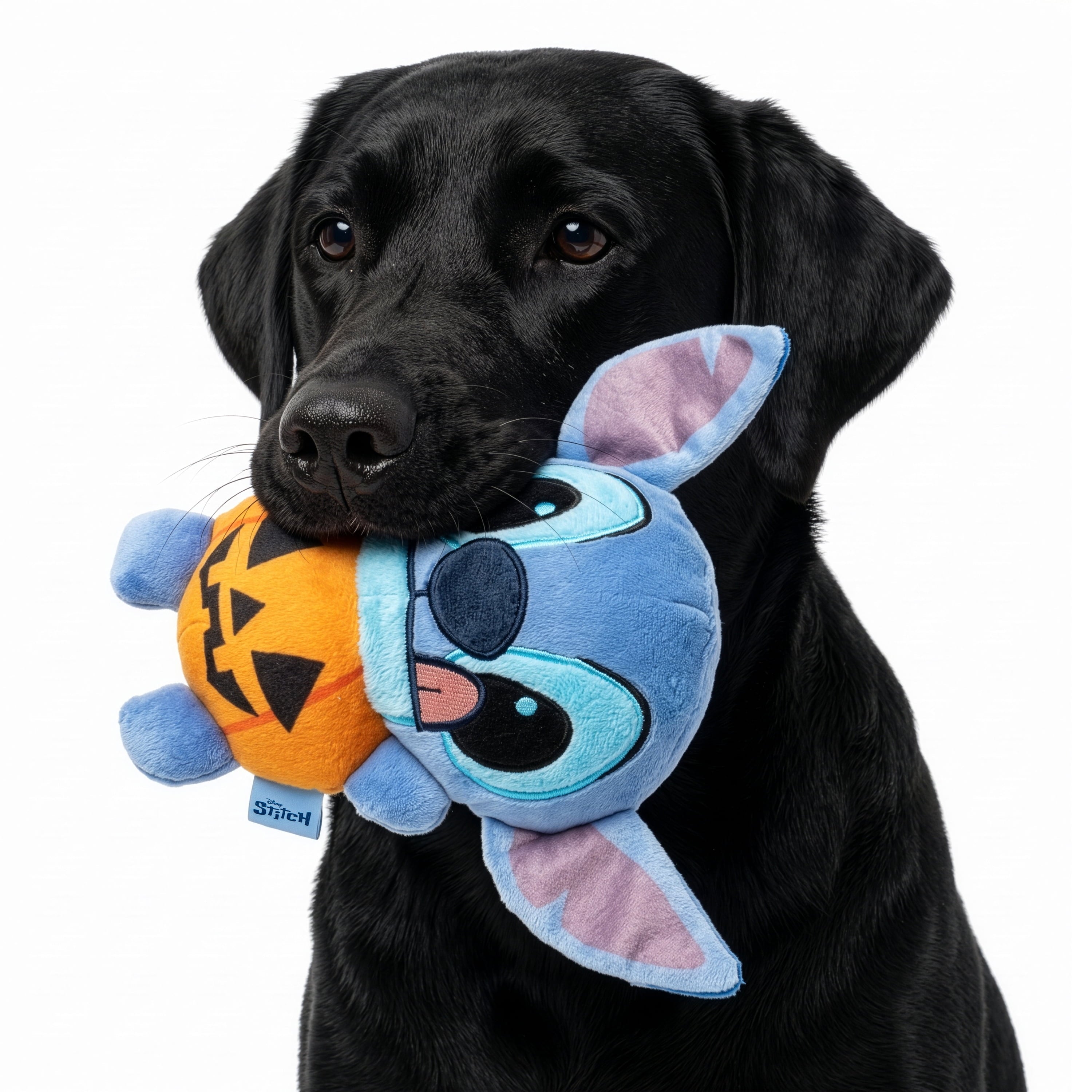 Disney Halloween Dog Toy, Nightmare before Christmas, Zero, Plush, Squeaky, Black & White, 8.66"