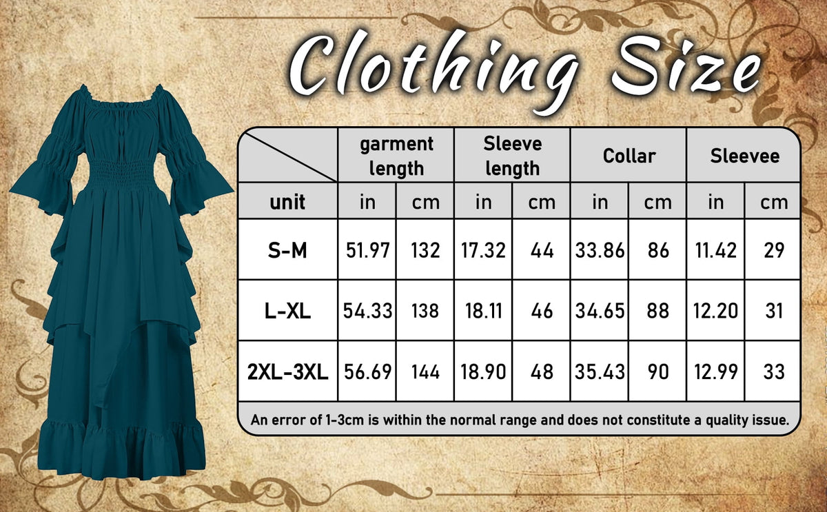 IROOZIGOTO Womens White Medieval Renaissance Maxi Dress Off Shoulder Long Flare Sleeve with Brown Lace Up Corset Belt Halloween Cosplay Costume