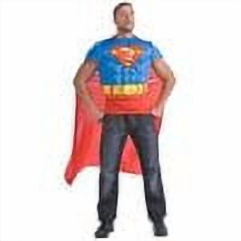 DC Comics Superman Muscle Chest Top Costume for Adults by Rubies, Men's XL