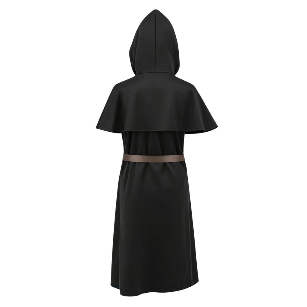 QATAINLAV Womens Gothic Hoodies Dress Fall Winter Long Sleeve Velvet Sweatshirts Cute Cat Ear Hooded Zip up Dresses with Pockets, Wine, M