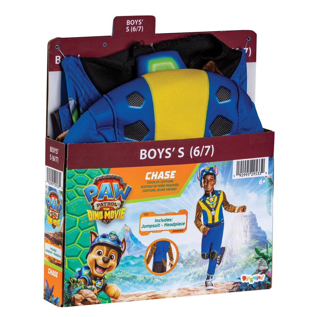 Paw Patrol Chase Dino Halloween Costume for Children, Toddlers Size 3T-4T, by Disguise